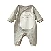 Totoro One Piece Baby Bodysuit Romper (3M),Grey