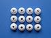 12 Small White Replacement Eartips for Monster Beats Dr Dre Tour Powerbeats urBeats 2 HeartBeats 2 DiddyBeats Turbine Pro Gratitude DNA VEKTR iSport Victory Immersion Inspiration ClarityMobile N-Ergy