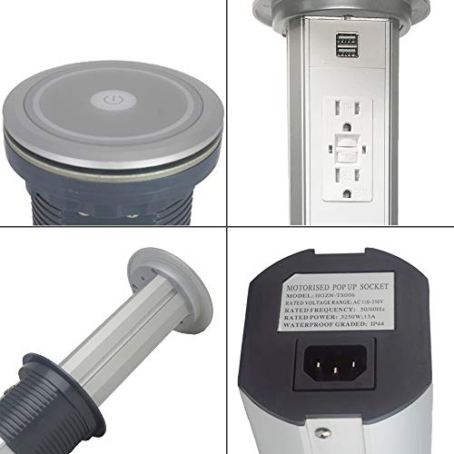 Groto Intelligent Electric Pop Up Socket Surge UL certification GFCI protector 15 Amp