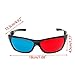 Huilier Universal White Frame Red Blue Anaglyph 3D Glasses for Movie Game DVD Video TVthumb 2