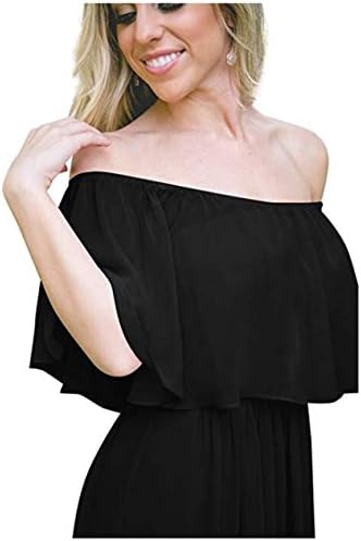 olise bridal Off Shoulder Chiffon Bridesmaid Dresses Strapless A-Line Evening Gown Long Prom Dress