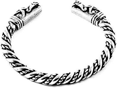 Viking Bracelets Dragon Head Solid Pewter Bracelet as seen on VIKINGS series 2