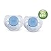 Philips Avent Translucent Toddler Pacifiers 6-18 Months - 2 Pack, Blue