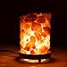 INVITING HOMES Natural Himalayan Salt Lamp in Clear Glass Holder with Dimmable Switch, 6ft UL-Listed Cord and 15-Watt Light Bulb