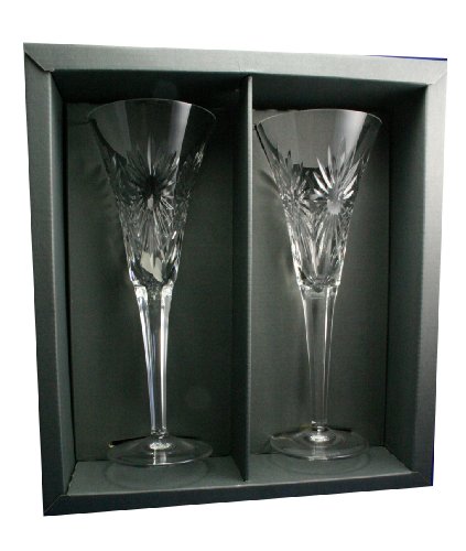 Waterford Millennium HEALTH Toasting Flutes Pair NIB