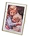 5x7 Vintage Style Antique Gold Picture Frames Gold Photo Frame with Pressed Glass, Brass (Vertical) (5 x 7)
