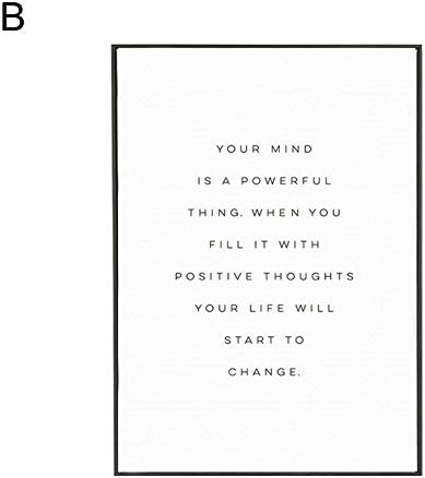 uniqueaur Letter Girl Abstract Art Canvas Wall Painting Poster Picture Bedroom Home Decor