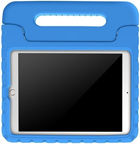 Kids Case for iPad Air 2, CaBesty Shock Proof Convertible Handle Light Weight Children Sturdy Protective Stand Friendly Cover Case for iPad Air 2 9.7 Inch 2014 Released Tablet, Blue