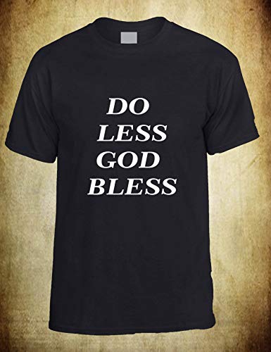 ALLNTRENDS-Mens-T-Shirt-Do-Less-God-Bless-Positive-Inspiration-Shirt