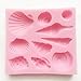 Food Grade Assorted SEA SHELL sea shells seashell fondant icing silicone Candy mold, Sugarcraft Cake Decoration non stick Sugar paste, Chocolate, Fondant, Butter, Resin, Cabochon, Polymer Clay, fimo, gum paste, PMC, Wax, Soap Mold 8.2 x7.5 x1.5 cm, 100g