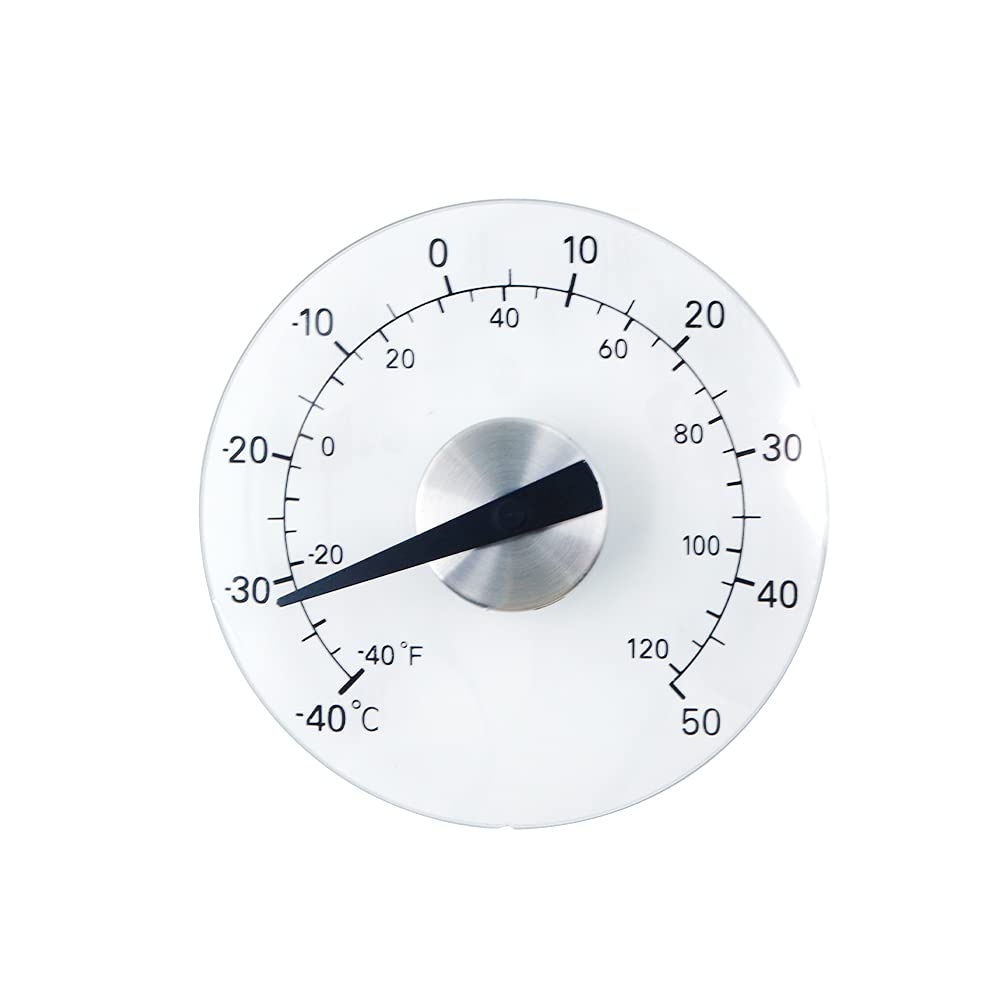 DollaTek Window Thermometer,Transparent Outdoor Thermometer Waterproof Garden Thermometer