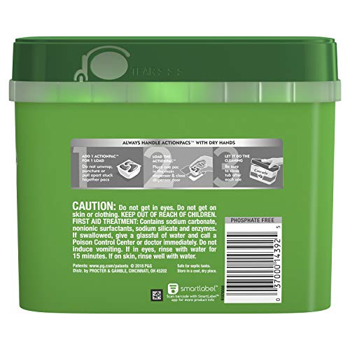 Cascade ActionPacs, Dishwasher Detergent Pods, Fresh Scent, 60 count