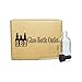 (Pack of 12) 2 oz. Clear Boston Round with Black Glass Dropper