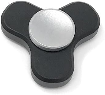 BLACKDIGITAL Black &amp; Grey Metal New Fidget Spinner Fidgit Spinners Fidget Toy Tri-spinner Finger Hand Toys Adhd Best Figit Cube Play Prime Tri Premium Anti-anxiety Ultra Stable High Speed