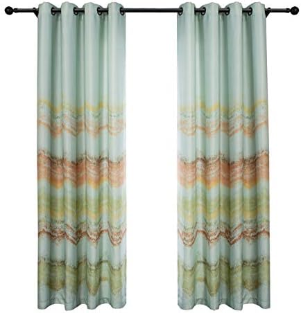 Amazon Com Taisier Home Watercolor Rainbow Windows Curtains Room