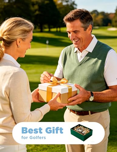 Chfeila Men Golf Gifts for Fathers Day Alloy Magnetic Golf Cart Phone Holder for iPhone [Ultra Magnet] Dad Gifts for Fathers Day,Birthday Gift for Men Husband Him Boyfriend Grandpa from Daughter Wife