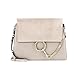 Actlure Cowhide Leather Crossbody Shoulder Purse Chain Link Faye Bag (Grey-M)
