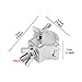 10 Pack Heavy Duty 165lb Aluminum Alloy Stage Lighting Clamp 1.26-1.38 Inches for Projector Par Light Spotlight Fits 32mm to 35mm OD Tubing/Pipe, Small Size Clamp-TUV Certificated