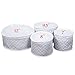 Marathon China Storage Dish Case - 4 Piece Set. Colour-White. SKU-KW200026