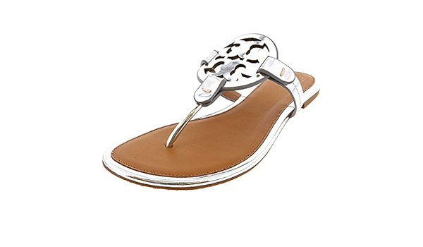 tory burch sandals silver