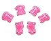 Dtown Kids Knee Pads Toddler Elbow Pads Girls Wrist Guards 3 in 1 Protective Gear Set for Inline Roller Skates Bike Scooter Pink