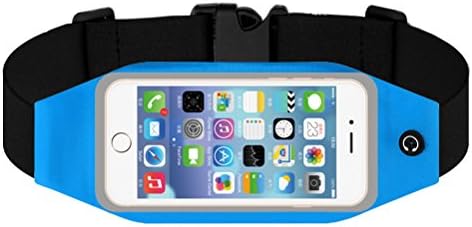 ilooper Reflective Sweatproof Running Belt Waist Pack With Touch Screen For Iphone 6,6S,6 Plus,6S Plus,Samsung Galaxy S5,S6,S7,Edge,Note 3,4,5 Blue
