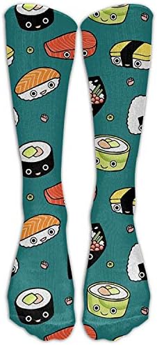Japan Sushi Kawaii Knee High Socks Long Sports Tube Stockings for Men&Women All Sport Holiday One Size 50cm