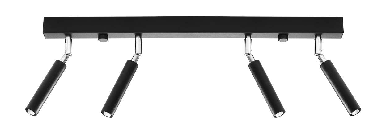 Sollux EYETECH SL.0900 Straight Bar Flush 4Light Black G9