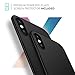 Matte iPhone X Case - Black Ultra Air Durable Thin Hard Plastic Cell Phone Case Lightweight Slim Fit Non-Slip Surface PC Cover Bumper with Drop Protection & Tempered Glass Protector for Man & Woman