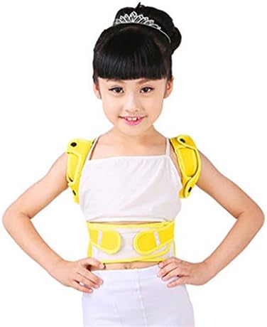 FasD Child correction Back Posture Shoulder Support Band Brace Corrector adult Yellow , s