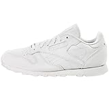 Reebok Classic Leather Shoe (Little Kid/Big Kid), White/White/White, 7 M US Big Kid