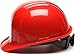 Pyramex Safety Products HP14120 Sl Series 4 Pt. Ratchet Suspension Hard Hat, Red