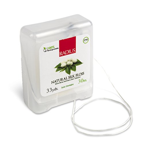 RADIUS Natural Silk Floss, Waxed, Round, Natural , 33-Yards (Pack of 6)