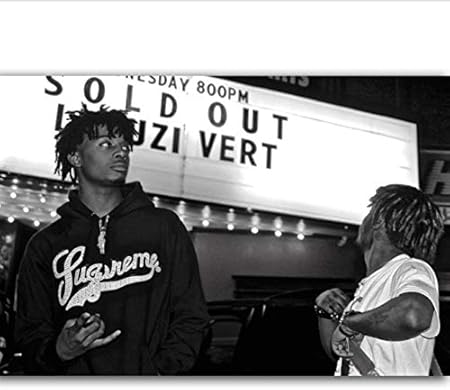 Yhnjikl Posters And Prints Playboi Carti Lil Uzi Vert Rap Music Singer Star Custom Art Poster Canvas Painting Home Decor 40x60cm Without Farme Amazon Co Uk Kitchen Home
