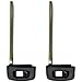 QualityKeylessPlus TWO Emergency Insert Blank Blade Replacements for Toyota Remote Key with FREE KEYTAG