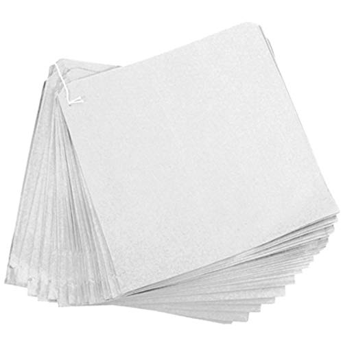 12x12 inch (30cmx30cm) White Paper Bags Strung, Used for Fruit, Vegetables, Mushroom,Popcorn, Sweets and Crafts recycable biodegradeable Bags Uk Store 247 (100)