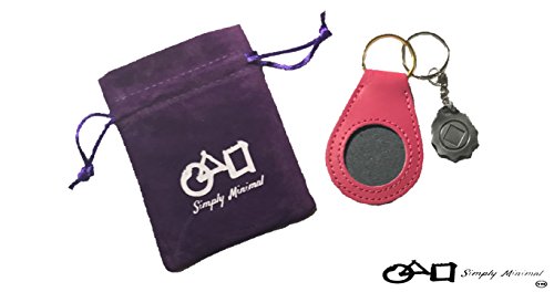 PURPLE AND PINK NA/AA Recovery Token Coin Birthday Medallion Custom Made Key Chain Sleeve Case Holder