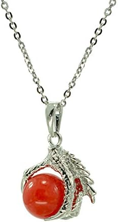 Fire Agate Quartz Gragon Claw Pendant for Necklace