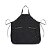 Betty Dain Glitz Salon Stylist Apron, Stylish, Lightweight, Versatile Color with Rhinestone Accents, Wrinkle Free Poly Nylon for Durability, Bottom Zipper Pockets, Adjustable Neck Closure, Black