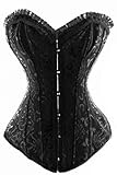 Alivila.Y Fashion Womens Vintage Flower Tapestry Steel Boned Corset