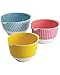 Cake Boss Countertop Accessories 7-Piece Melamine Mixing and Prep Bowl Set, Basic Pattern, Print