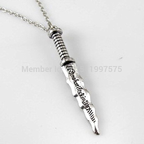 1PCs Once Upon A Time ABC Rumplestiltskin Rumple Dagger Necklace Cosplay Fan Ouat Jewelry for Christmas Gift