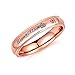 MONIYA His Queen and Her King Stainless Steel Couple Wedding Ring With Cubic Zirconia (Priced Separate)