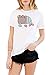 Pusheen The Cat Mermaid Juniors White T-shirt