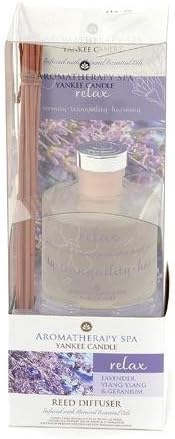 Relax - 3 Oz Lavender, Ylang-Ylang & Geranium Reed Diffuser Aromatherapy Spa Yankee Candle