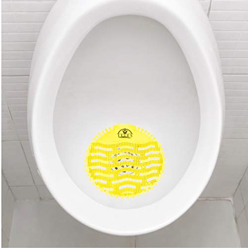 (30 PACK) Urinal Screens Deodorizer (Yellow Lemon), Urinal Cake, Anti