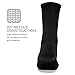 Feetures High Performance Max Cushion Classic Crew Sock for Women & Men - Moisture-Wicking Athletic Socks - Black, XL (1 Pair)
