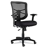 Alera Elusion Series Mesh Mid-Back Swivel/Tilt Chair, Black (Kitchen)