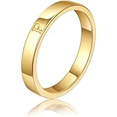 WFYOU 18K Gold Filled Initial Rings for Women that Don't Tarnish Dainty Gold Initial Ring Alphabet Letter Rings Wedding Bands Stackable Thin Thumb Pinky Finger Rings Gold Jewelry Gifts for Women