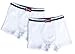 Brix Boys' White Boxer Briefs - 100% Cotton Underwear - 2 Pack Super Soft. 3/4